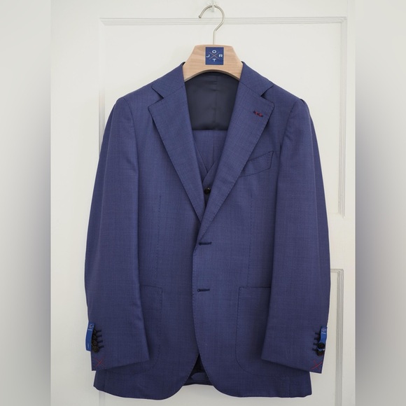 Suitsupply Other - SuitSupply x Jort 3-Piece Blue Wool Suit